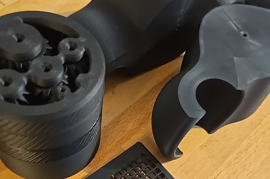 3D-Duck Dienstleistungen Schwarze 3D-gedruckte Teile, Abtropfsieb, Planetengetriebe, etc.